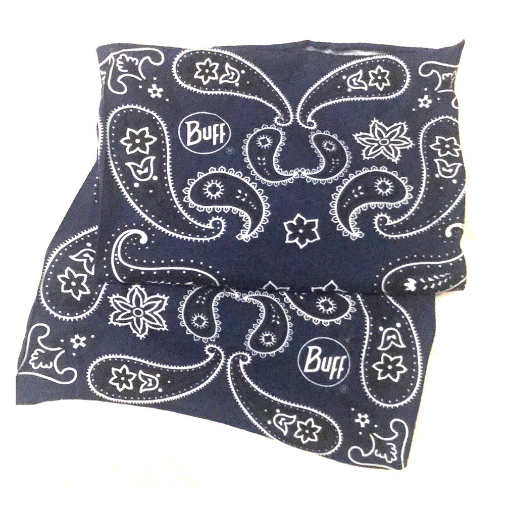 Blue Bandana style Buff neck gater